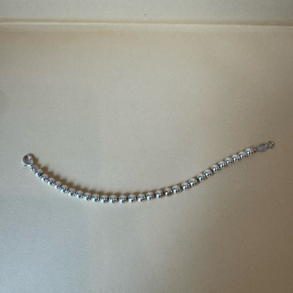 Napier vintage Silver Beaded Bracelet - Picture 2 of 3